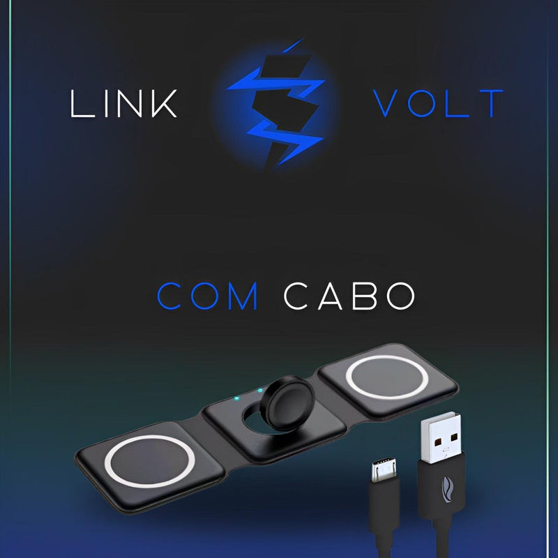 Carregador 3 em 1 Dobrável - LinkVolt