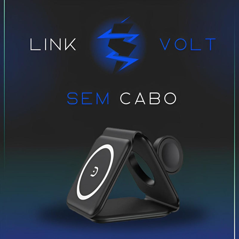 Carregador 3 em 1 Dobrável - LinkVolt