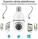 Camera De Segurança Residencial Ip 360 Lâmpada Wi-fi Visão Noturna Áudio Hd