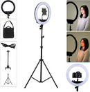 Ring Light Completo Iluminador Portátil 10 polegadas + Tripé 2 Metros