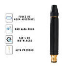 Kit 3 Em 1 Bico Alta Pressão Para Mangueira + Conector