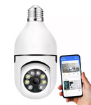 Camera De Segurança Residencial Ip 360 Lâmpada Wi-fi Visão Noturna Áudio Hd