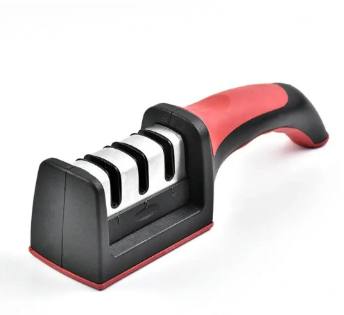 Amolador De Faca - Afiador Profissional com cabo 3 EM 1