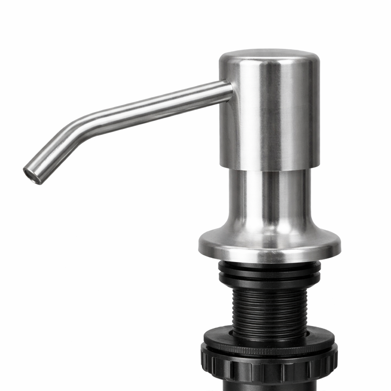 Dispenser Dosador Em Aço Inox Escovado 350ml