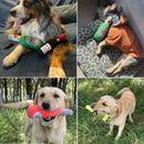 Brinquedos de pelúcia engraçados para cães em forma de garrafa de cerveja Cães pequenos e grandes