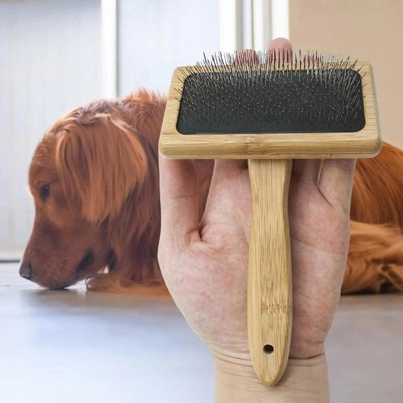 Escova de Aço Inox Para Cães e Gatos - Pelos