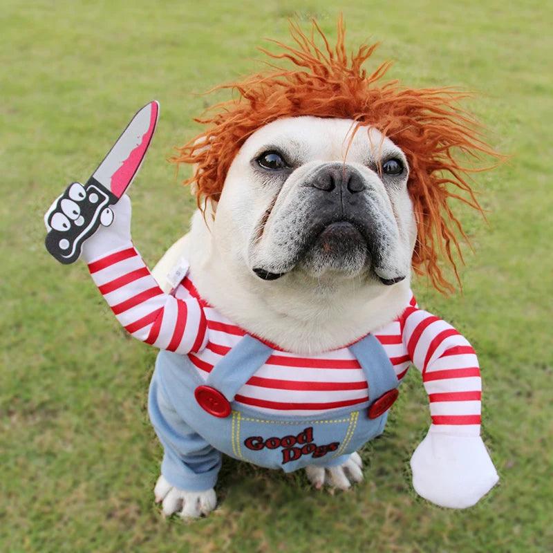 Fantasias de Cão de Halloween Roupas Engraçadas para Animais de Estimação