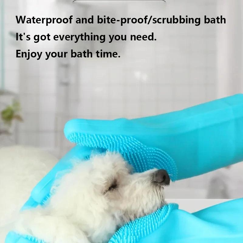 Luvas de limpeza para animais de estimação Cão Gato Banho